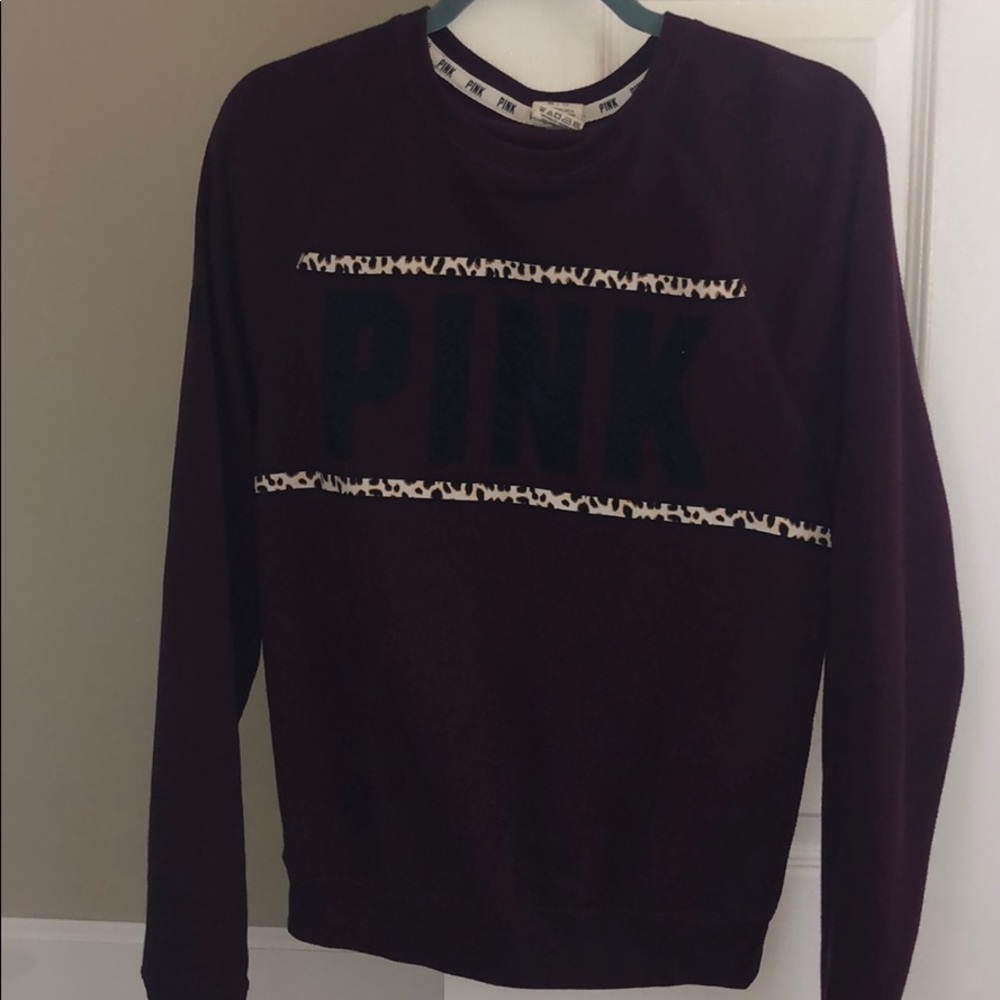 Maroon crew neck from VS Pink (XS/S)